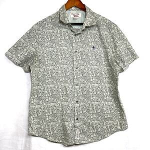 Penguin Large Classic Fit‎ Shirt Munsingwear Buttoned Short Sleeve Floral Office